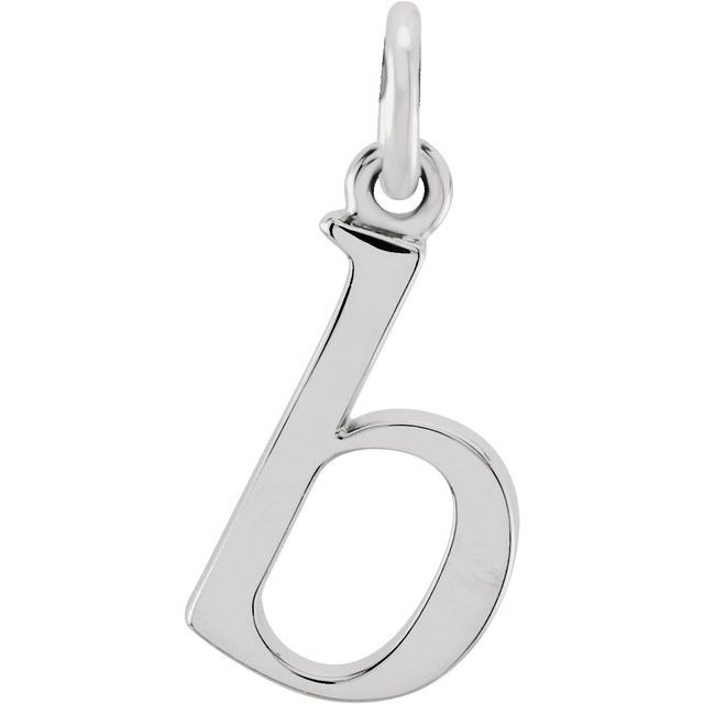 Sterling Silver Lowercase Initial b 16' Necklace