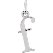 Sterling Silver Lowercase Initial f 16' Necklace