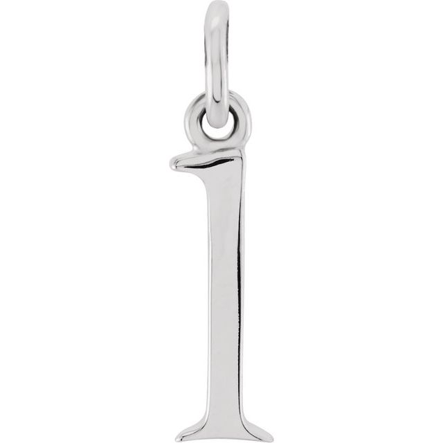 Sterling Silver Lowercase Initial l 16' Necklace