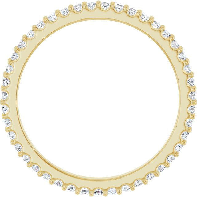 14K Yellow 3/8 CTW Lab-Grown Diamond  Eternity Band