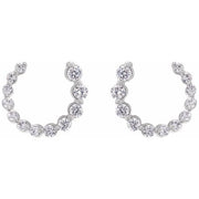 14K White 1/2 CTW Lab-Grown Diamond Front-Back Earrings