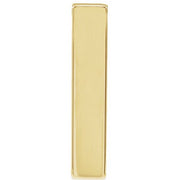 14K Yellow Engravable Four-Sided Bar Pendant