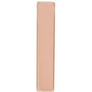 14K Rose Engravable Four-Sided Bar Pendant