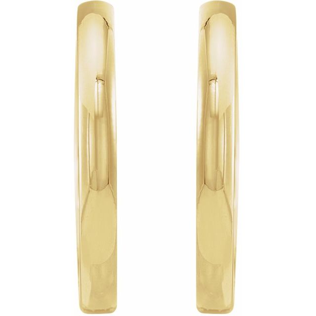 14K Yellow 20 mm Hinged Hoop Earring