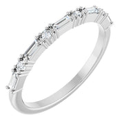 14K White 1/5 CTW Natural Diamond Anniversary Band