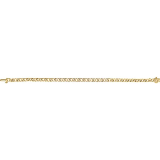 14K Yellow 1/2 CTW Natural Diamond Link 7 1/4' Bracelet