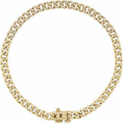 14K Yellow 1/2 CTW Natural Diamond Link 7 1/4' Bracelet