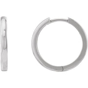 Sterling Silver 20 mm Hinged Hoop Earring