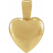 14K Yellow Heart Pendant