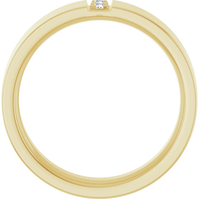 14K Yellow .05 CTW Natural Diamond Band Size 7