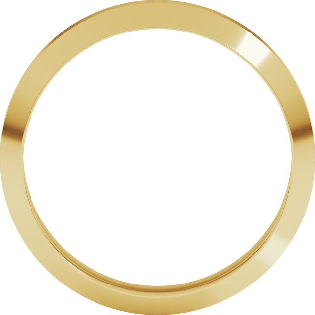 14K Yellow 5 mm Trapezoid Band Size 8