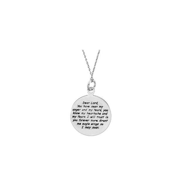 Sterling Silver Overcoming Difficulties 18' Necklace