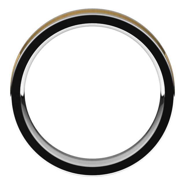 14k White/yellow 5 Mm Comfort-fit Flat Band Size 11