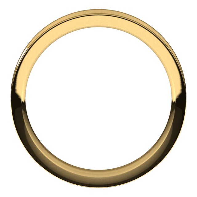 14K Yellow 5 mm Reversed Knife Edge Band Size [cv