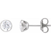 14K White 1 CTW Natural Diamond Ultra-Lightweight Stud Earrings