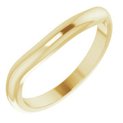 14K Yellow 6x4 mm Oval Contour Matching Band