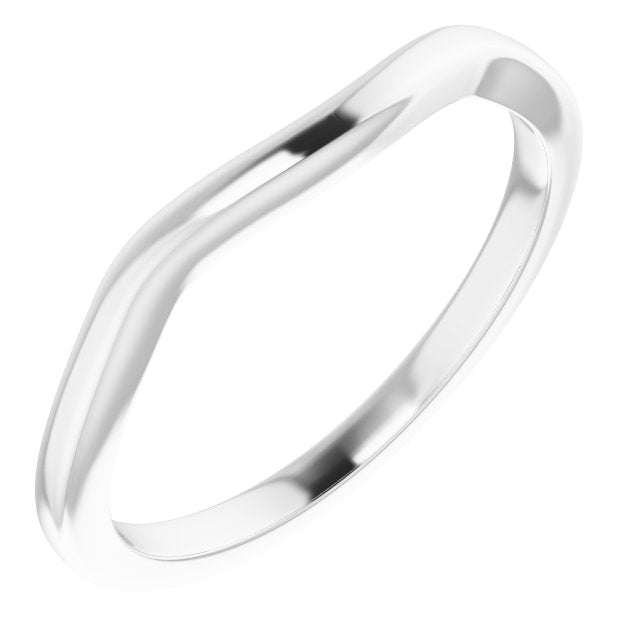 14K White Matching Band