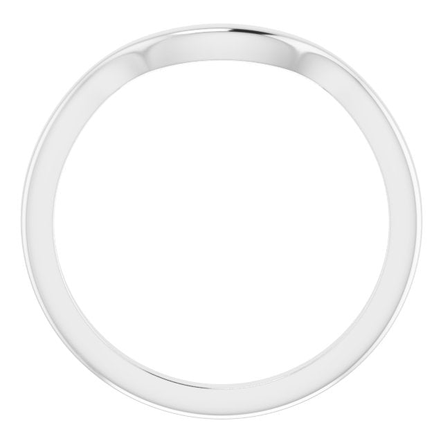 14K White Matching Band