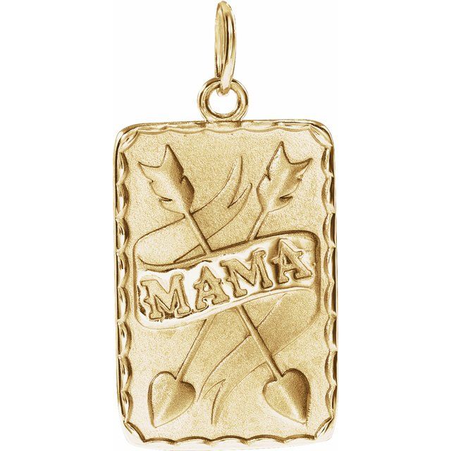 14K Yellow Mama Pendant