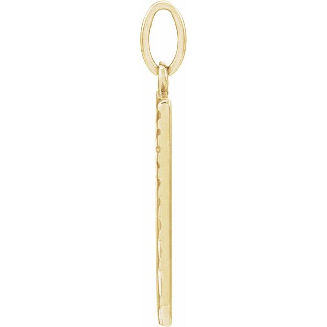 14K Yellow Sun Pendant