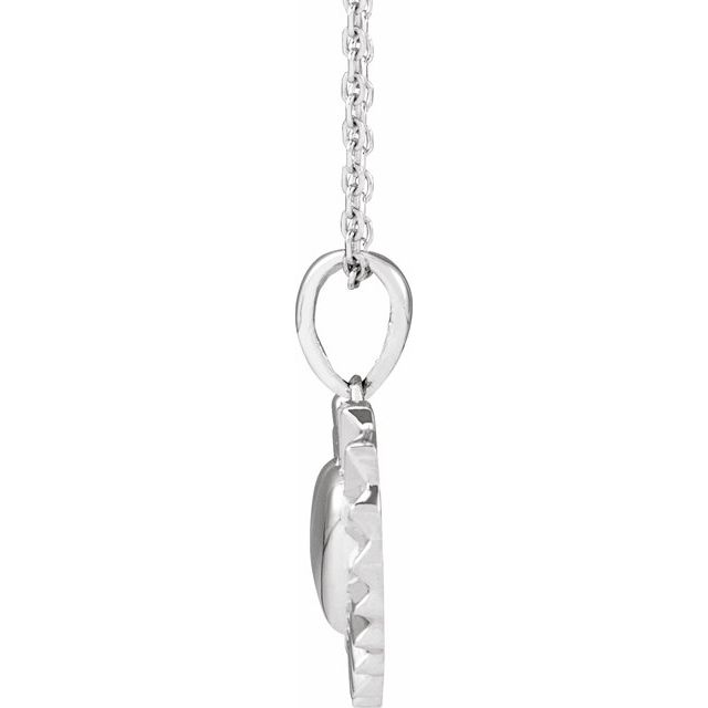 Sterling Silver Heart 16-18' Necklace