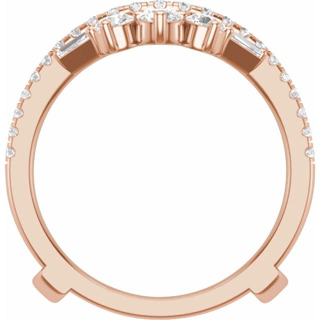 14K Rose 1 1/5 CTW Lab-Grown Diamond Ring Guard