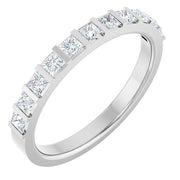 14K White 1/2 CTW Natural Diamond Anniversary Band