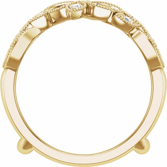 14K Yellow 1/3 CTW Natural Diamond Ring Guard