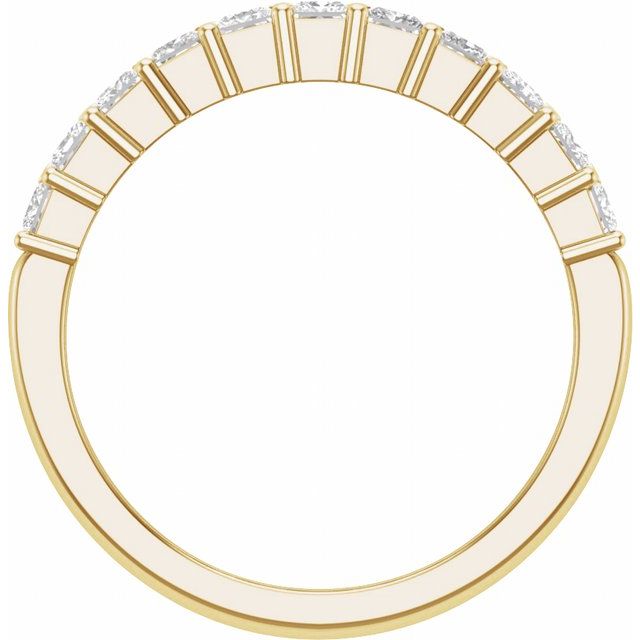 14K Yellow 2 CTW Lab-Grown Diamond Anniversary Band