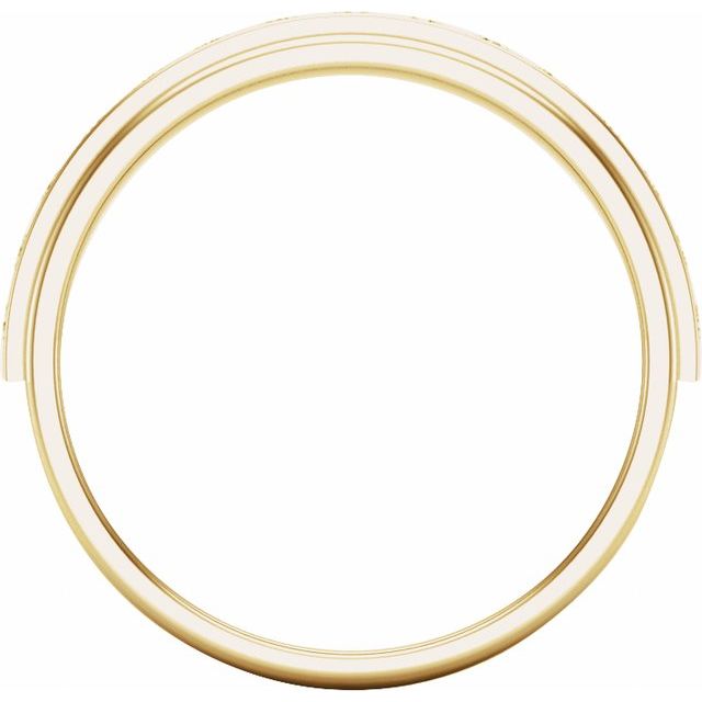 14K Yellow 1/2 CTW Lab-Grown Diamond Channel Set Band