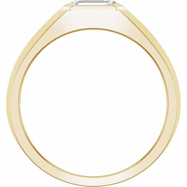 14K Yellow 1 CT Lab-Grown Diamond Band