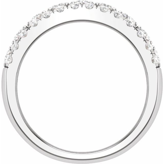14K White 1 1/2 CTW Lab-Grown Diamond Anniversary Band