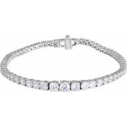 14K White 6 CTW Lab-Grown Diamond Line 7' Bracelet