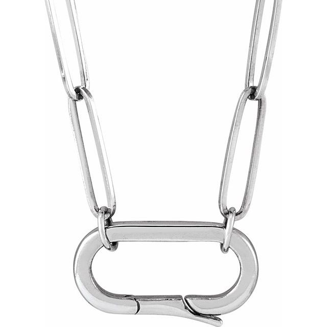 14K White Charm 16' Necklace