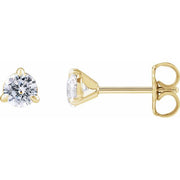 14k Yellow 1/2 Lab-grown Diamond Cocktail-style Stud Earrings