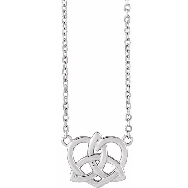 Sterling Silver Celtic-Inspired 16-18' Necklace