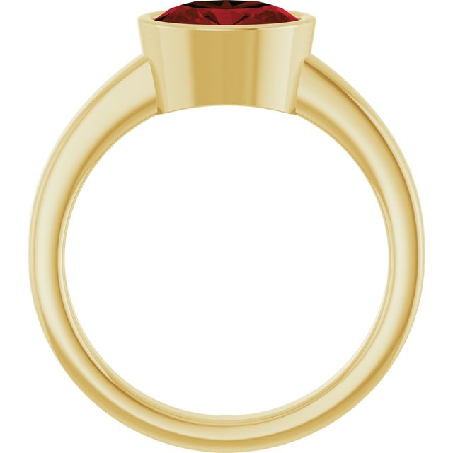 14K Yellow Natural Mozambique Garnet Ring
