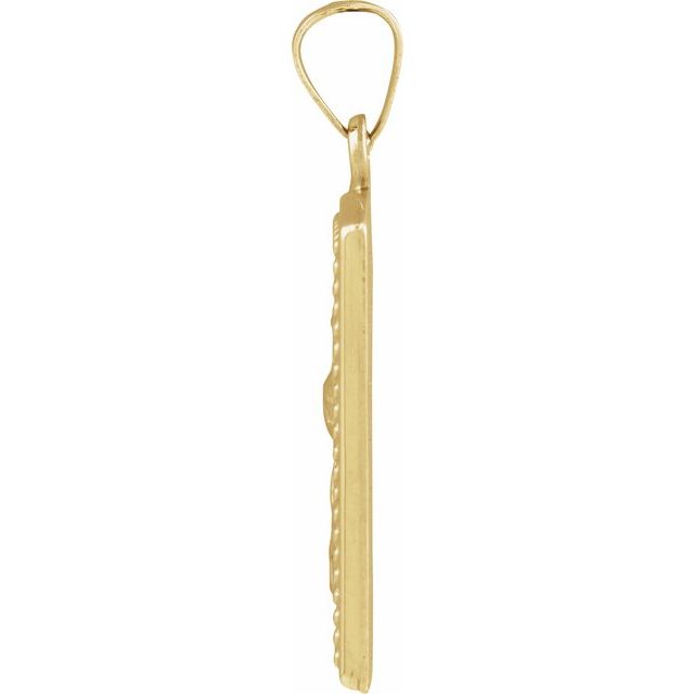 14K Yellow St. Christopher Medal Pendant
