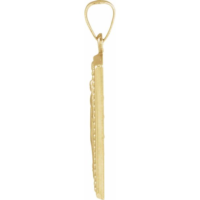 14K Yellow Miraculous Medal Pendant