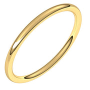 14k Yellow 1.5 Mm Comfort-fit Full Round Band Size 9