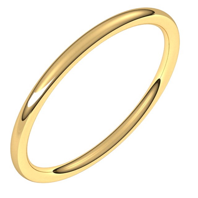 14k Yellow 1.5 Mm Comfort-fit Full Round Band Size 9