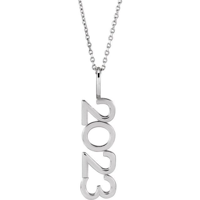 Sterling Silver 2023 Year 16-18' Necklace