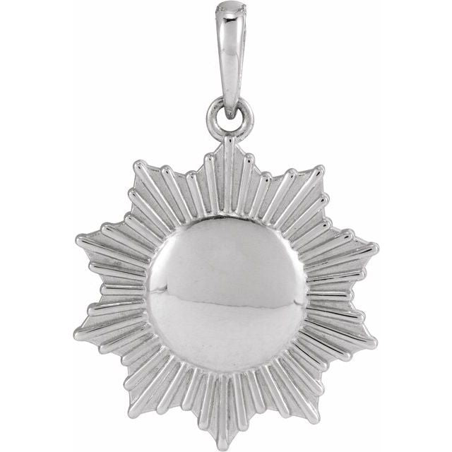 Sterling Silver Sun Pendant