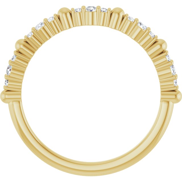 14K Yellow 1/6 CTW Natural Diamond Anniversary Band