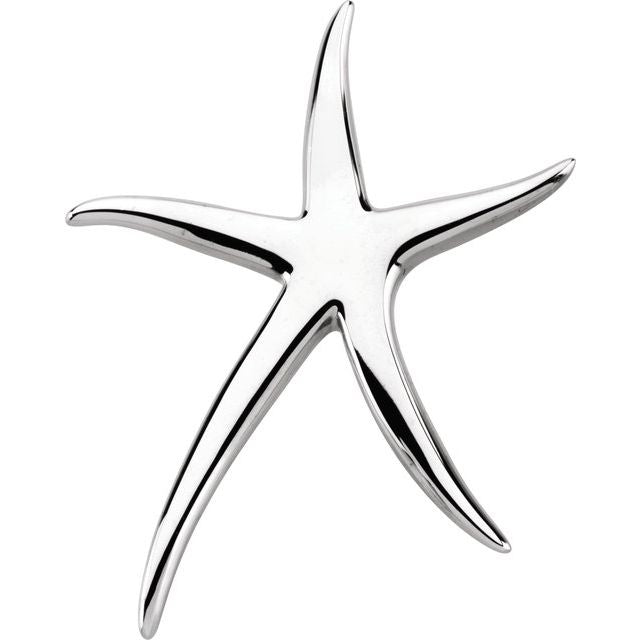 Sterling Silver Starfish Brooch/Pendant