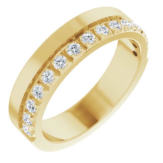 14K Yellow 1/3 CTW Natural Diamond Anniversary Band