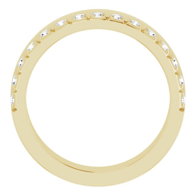 14K Yellow 1/3 CTW Natural Diamond Anniversary Band