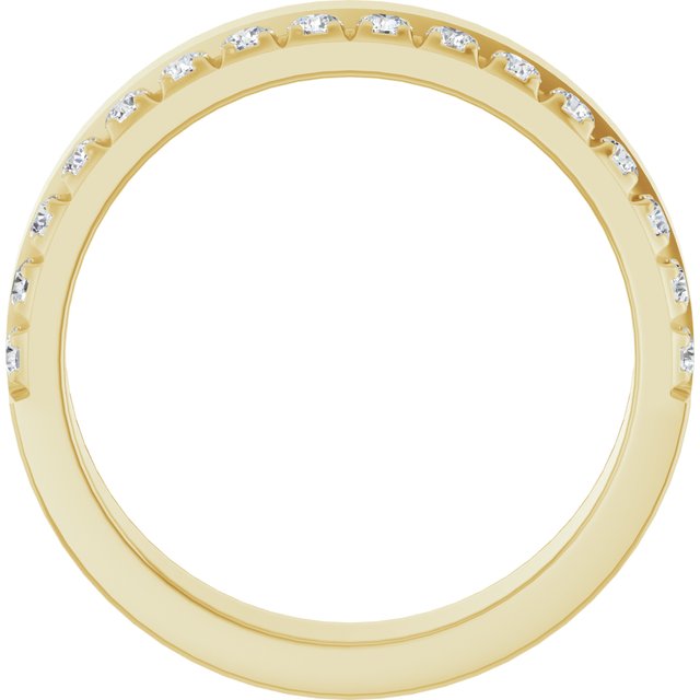 14K Yellow 1/3 CTW Natural Diamond Anniversary Band