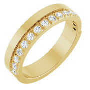 14K Yellow 1/3 CTW Natural Diamond Anniversary Band