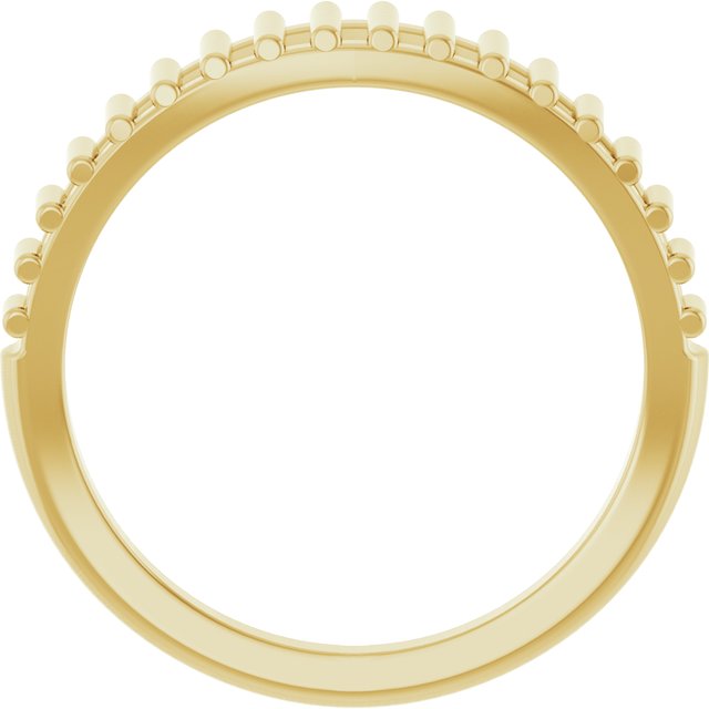 14K Yellow Deco Cutout Ring